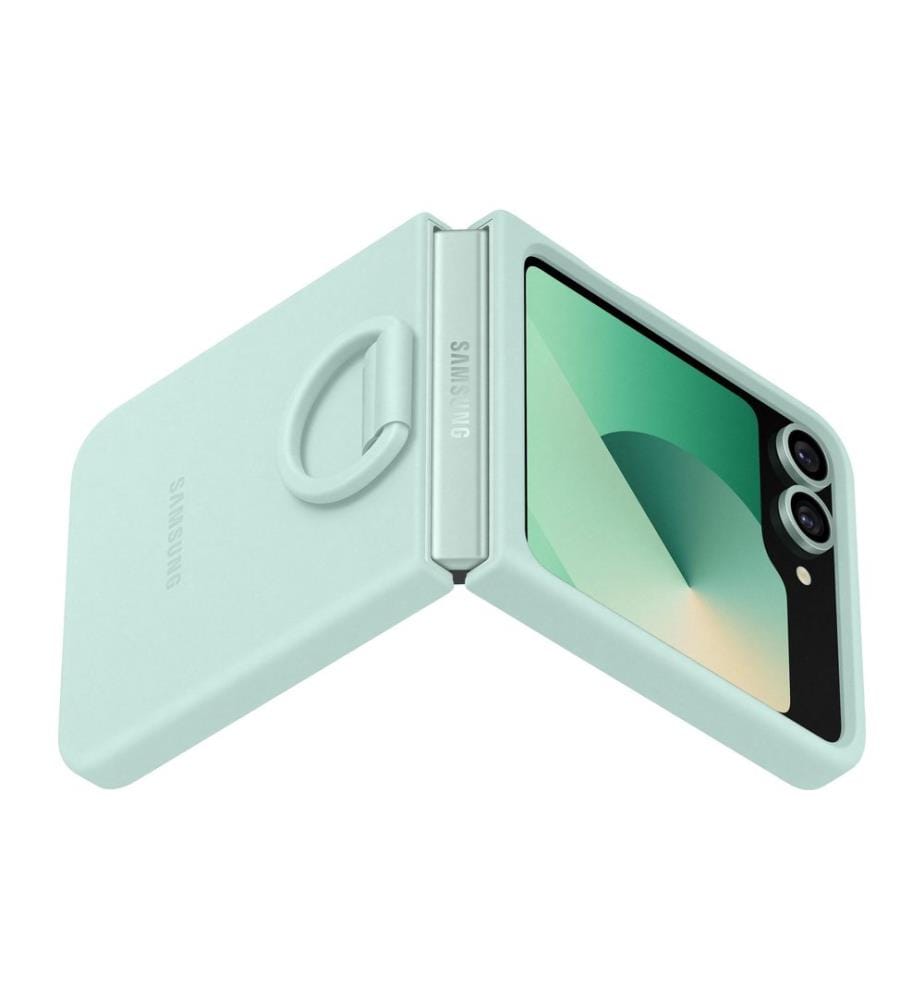 SAMSUNG - Coque arrière Silicone Galaxy Z Flip6 Mint