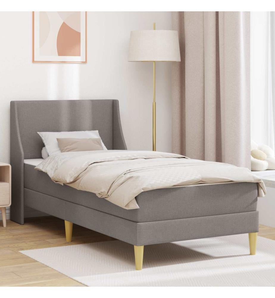 Bed Frame with Mattress and Headboard Polyester