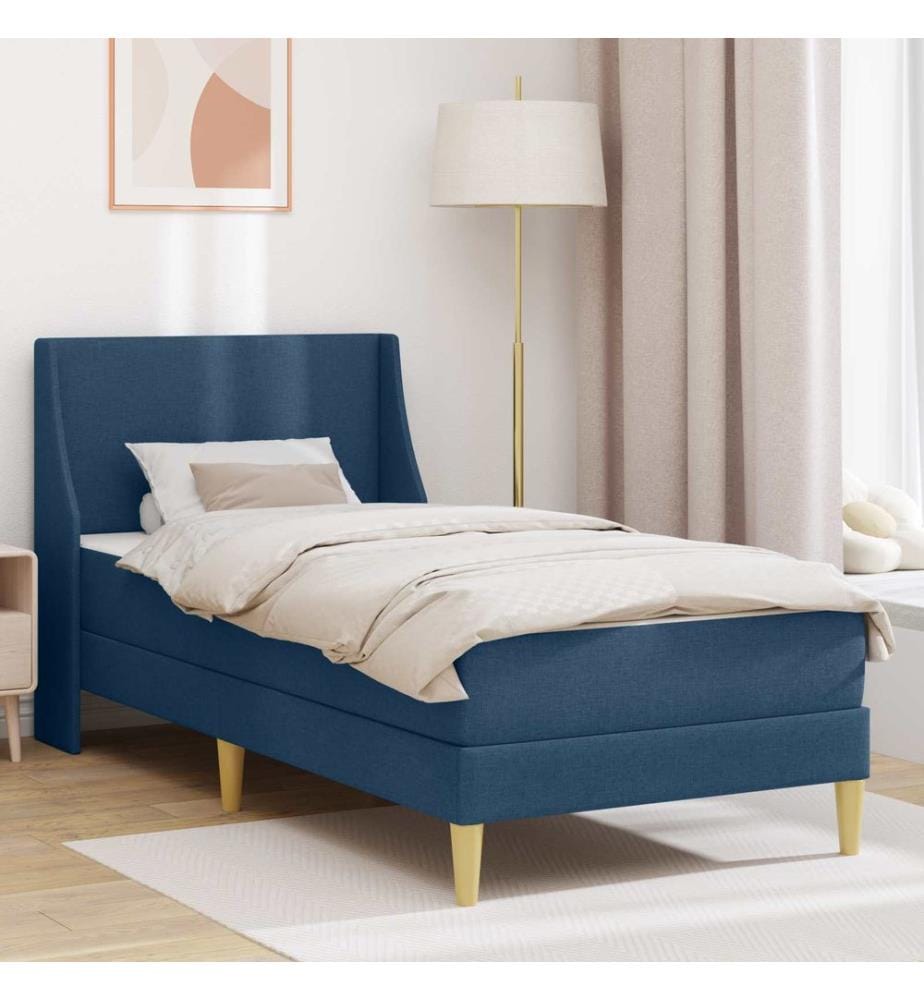 Bed Frame with Mattress and Headboard Polyester