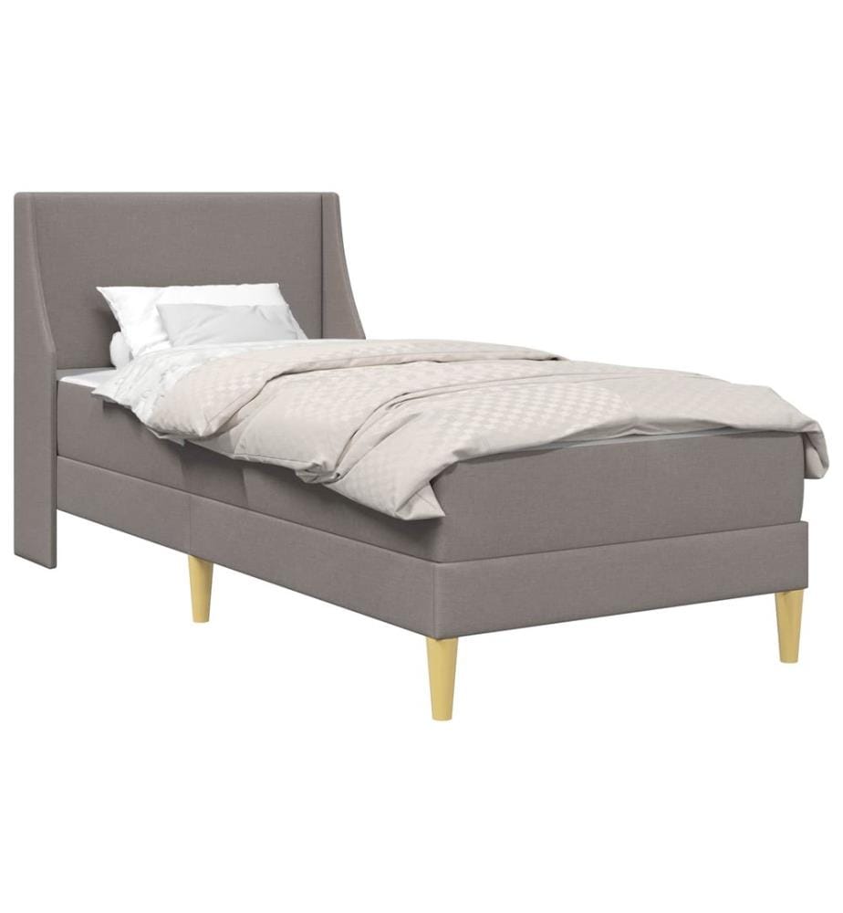 Bed Frame with Mattress and Headboard Polyester
