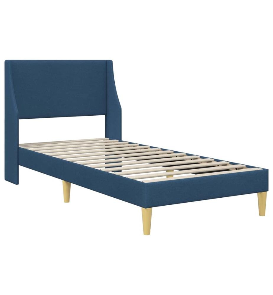 Bed Frame with Mattress and Headboard Polyester