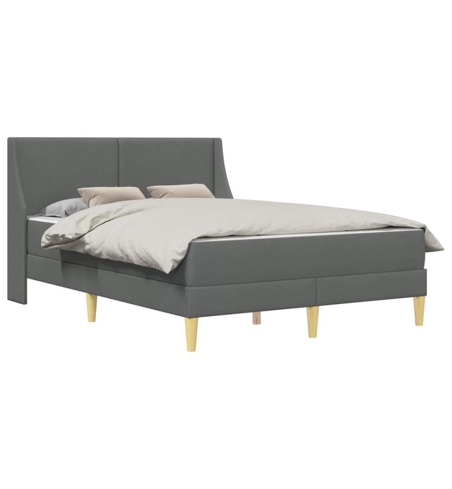 Bed Frame with Mattress and Headboard Polyester