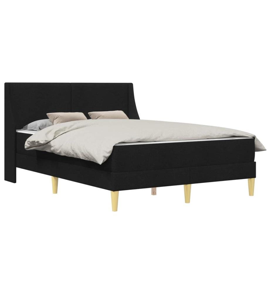 Bed Frame with Mattress and Headboard Polyester