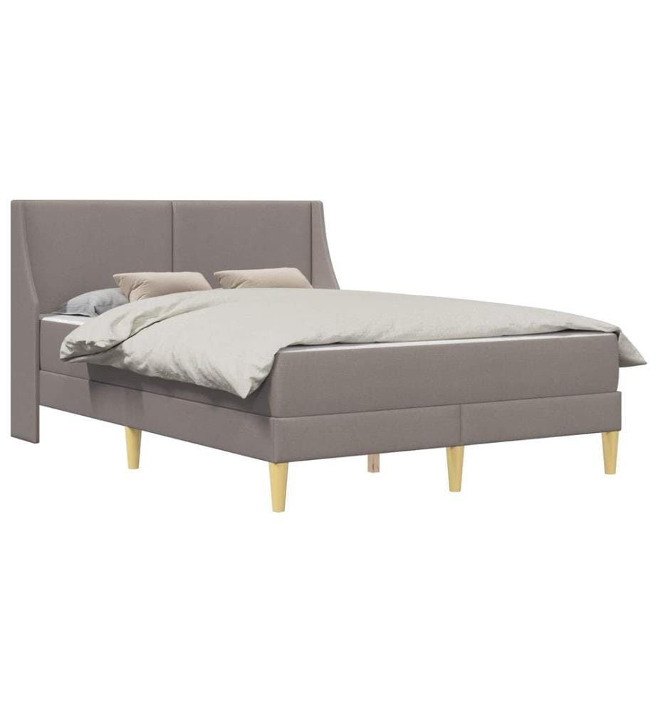 Bed Frame with Mattress and Headboard Polyester