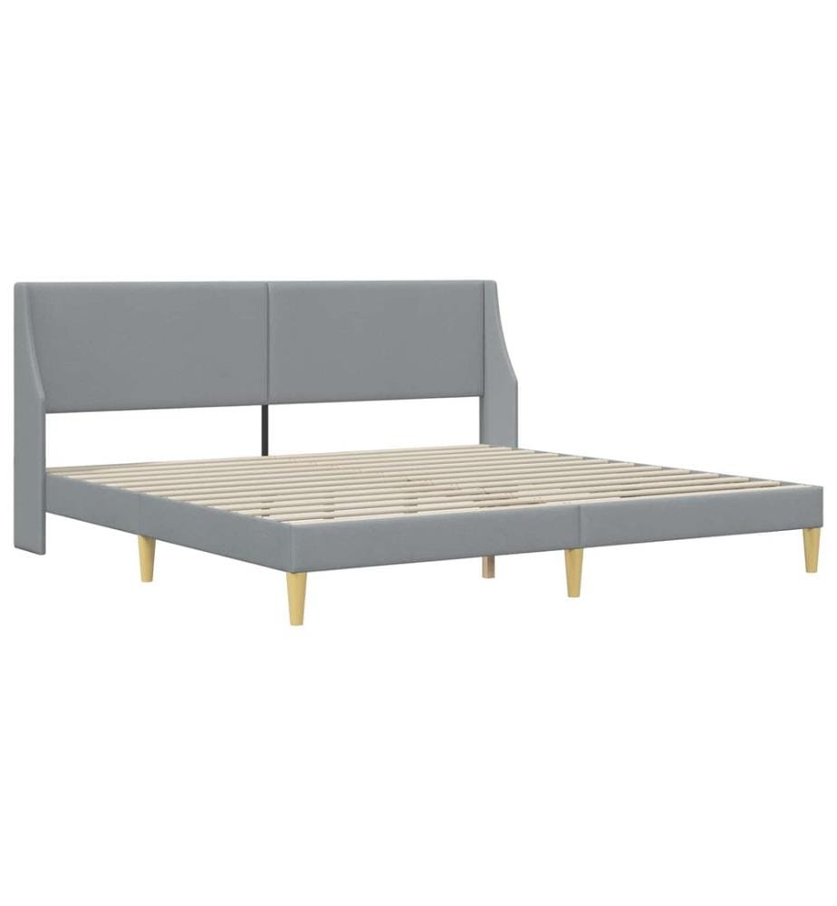 Bed Frame with Mattress and Headboard Polyester