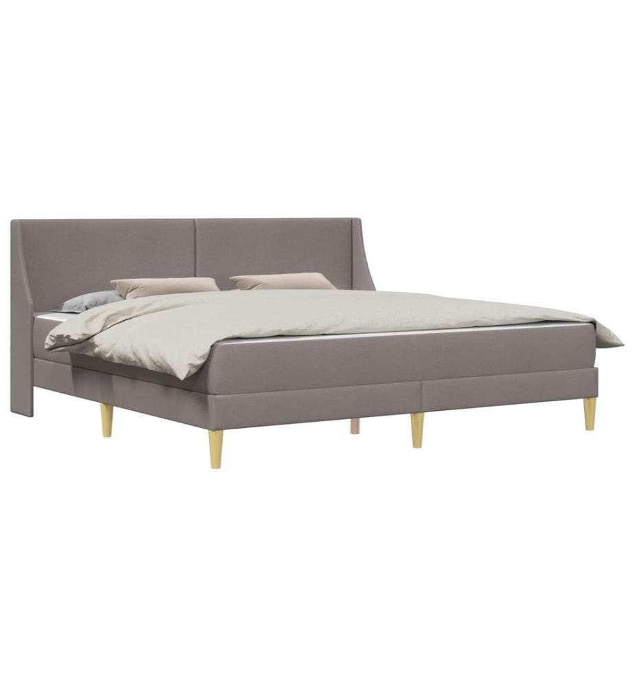 Bed Frame with Mattress and Headboard Polyester