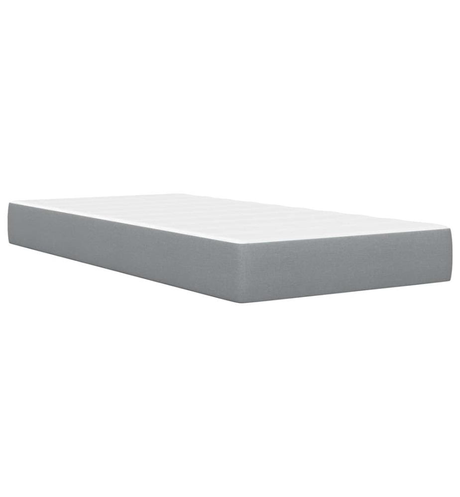 Bed frame Light gray 80 x 200 cm Polyester