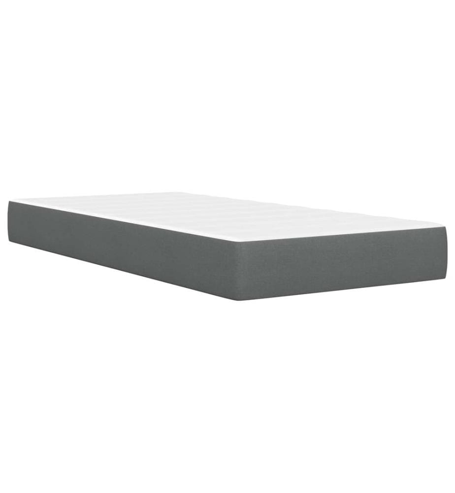 Bed frame Dark grey 90 x 200 cm Polyester