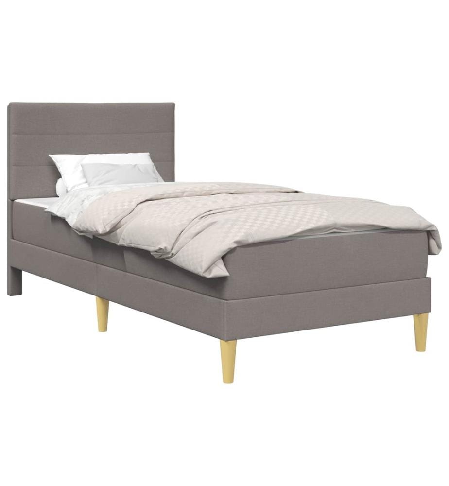 Cadre de lit Taupe 100 x 200 cm Polyester