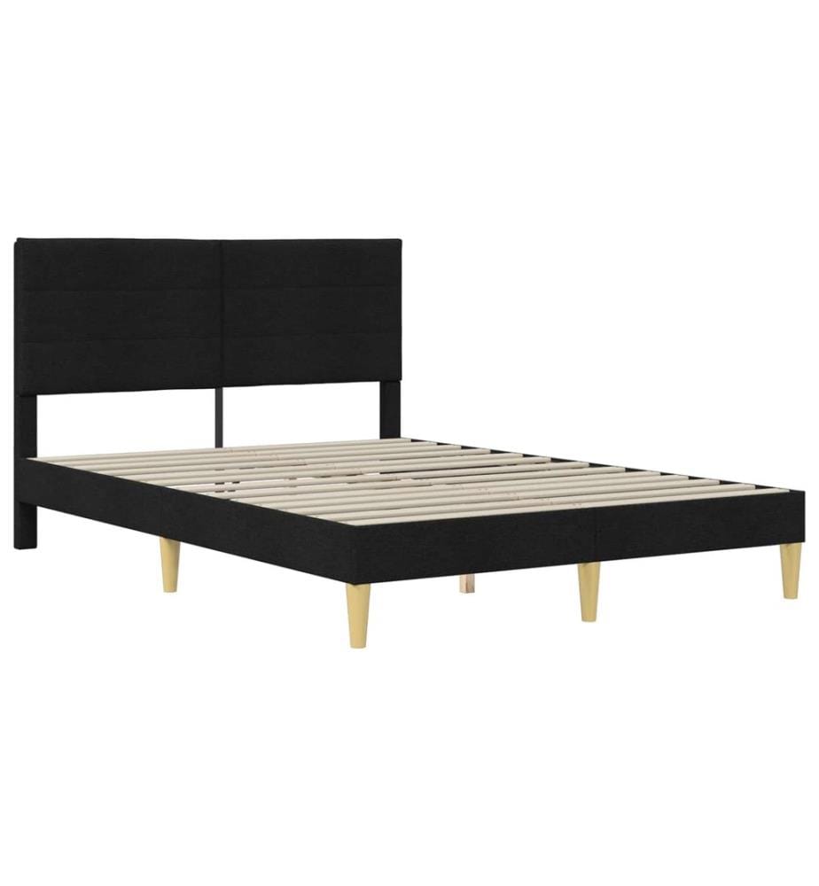 Bed frame Black 120 x 200 cm Polyester