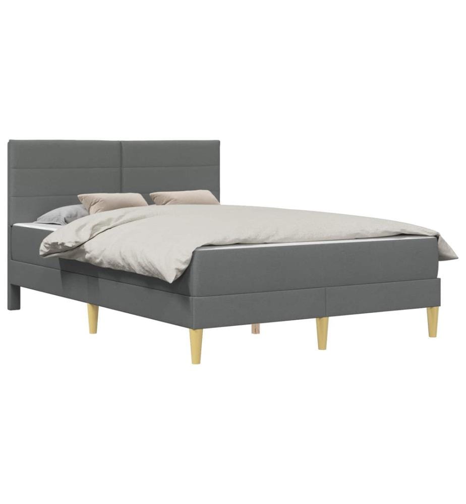 Bed frame Dark grey 160 x 200 cm Polyester