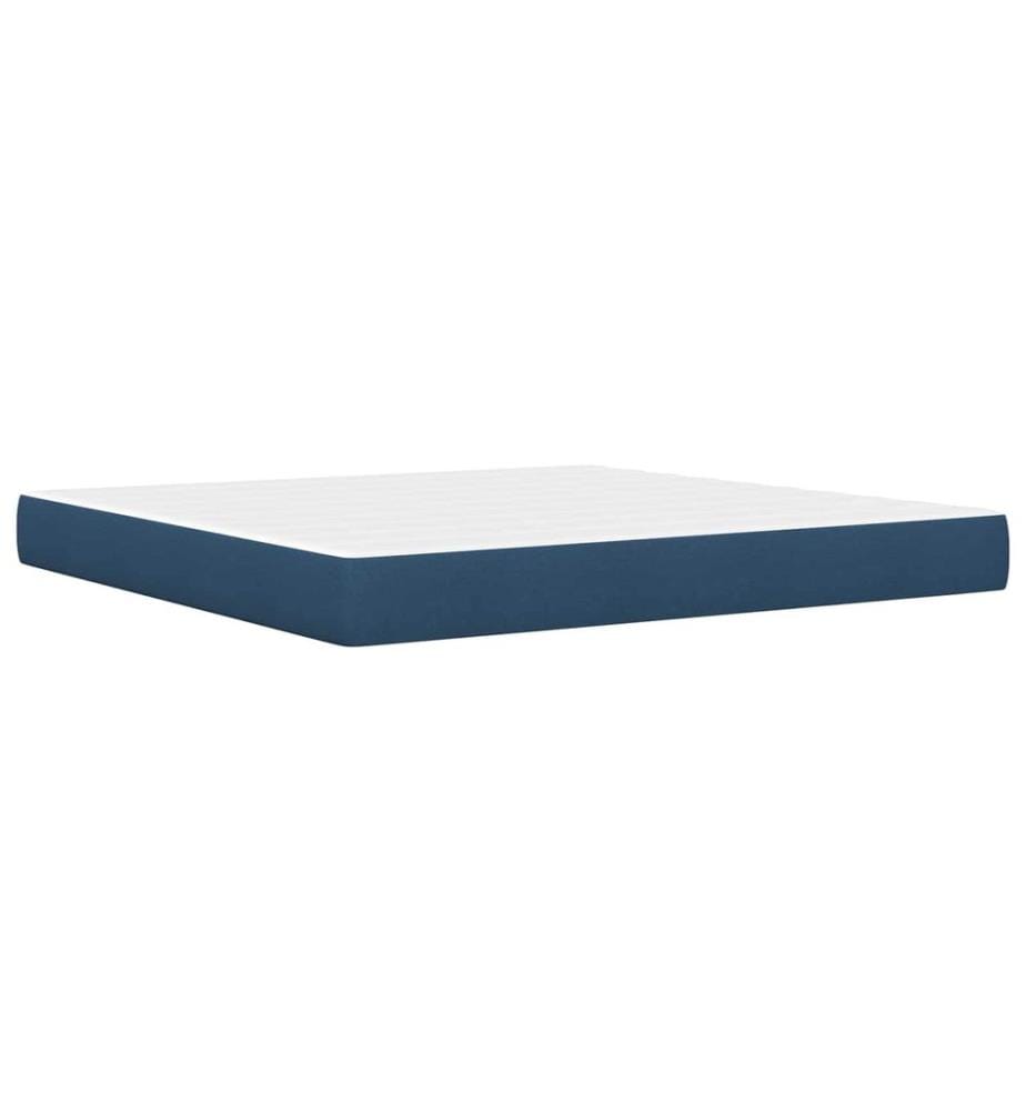 Bed frame Blue 180 x 200 cm Polyester