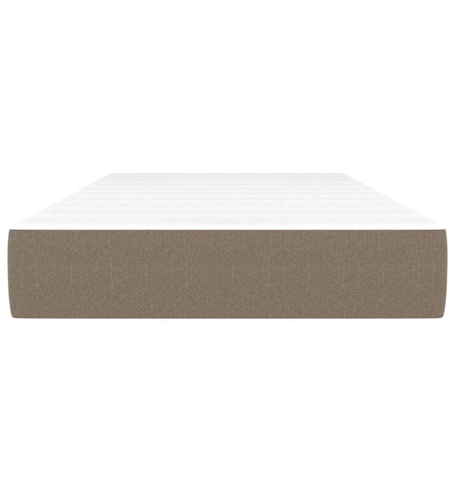 Taschenfederkernmatratze Mittel Taupe 80x200x20 cm Stoff