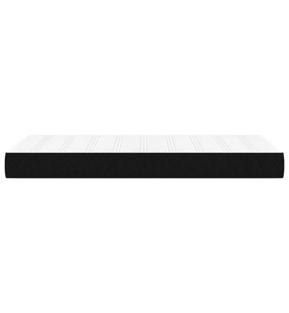 Taschenfederkernmatratze Mittel Schwarz 100x200x20 cm Stoff