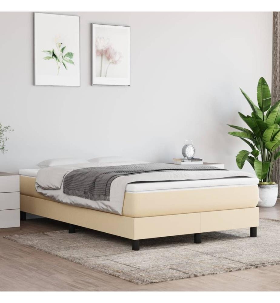 Taschenfederkernmatratze Mittel Creme 120x200x20 cm Stoff