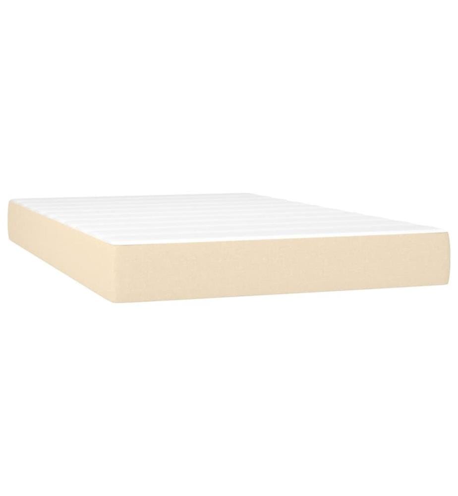 Taschenfederkernmatratze Mittel Creme 120x200x20 cm Stoff