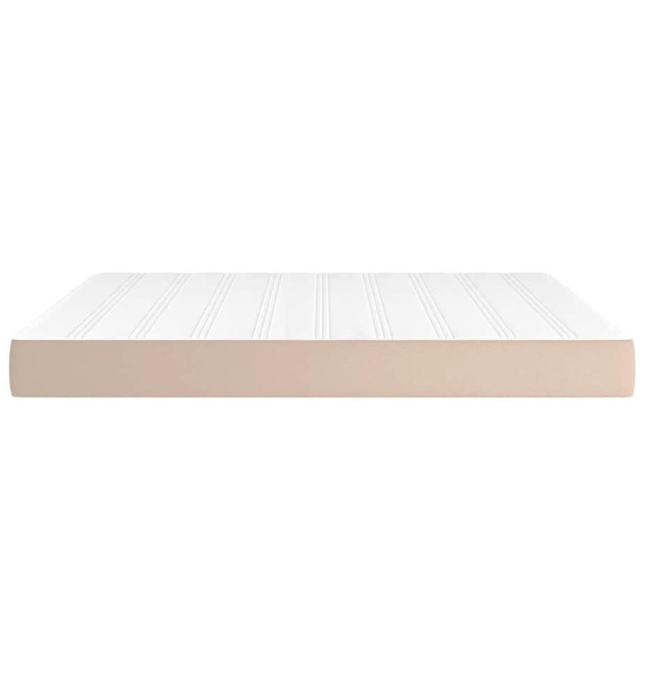 Matelas de lit à ressorts ensachés fermeté moyenne Cappuccino 180x200x20cm