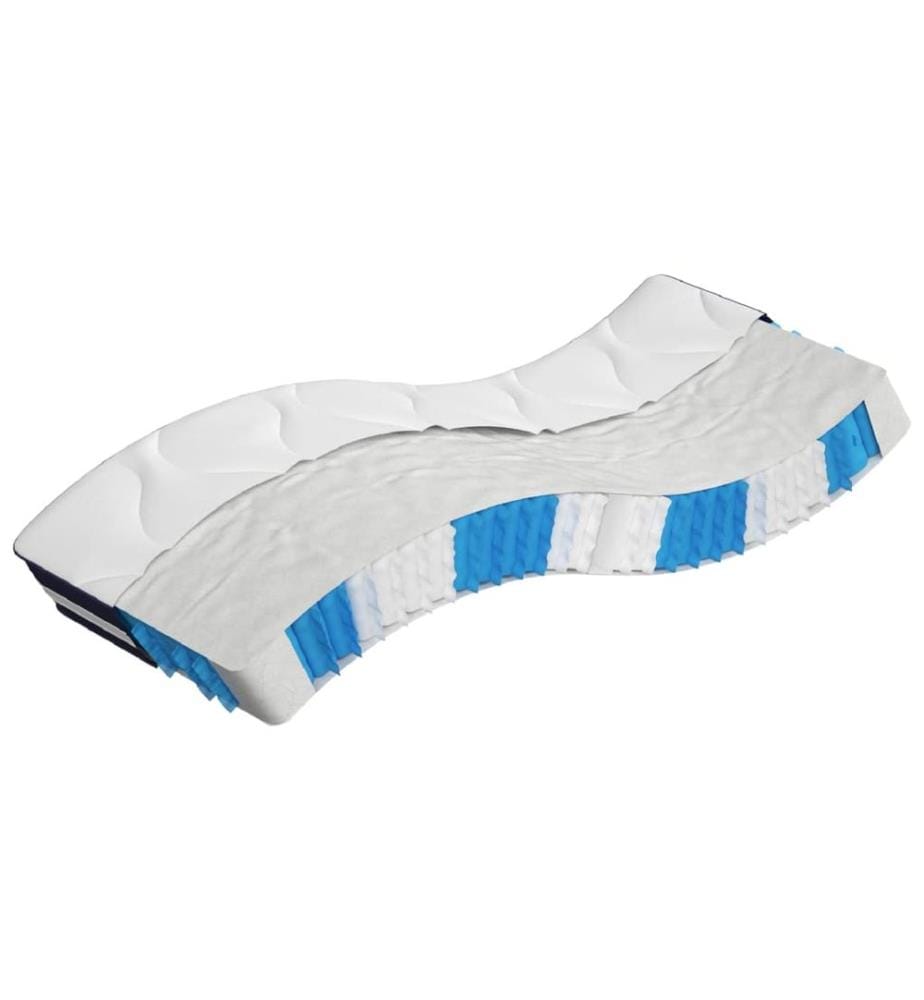 Matelas à ressorts ensachés dureté moyenne 90x190 cm