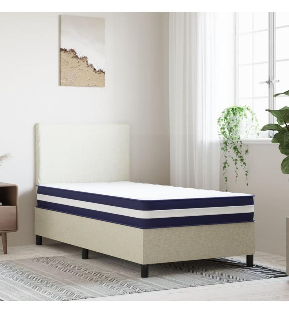 Matelas à ressorts ensachés dureté moyenne 90x190 cm