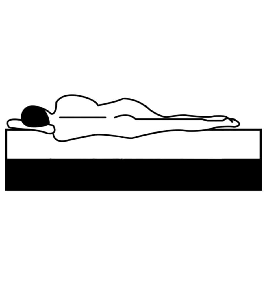 Matelas de sommier à lattes 190x90x20 cm mi-doux tissu