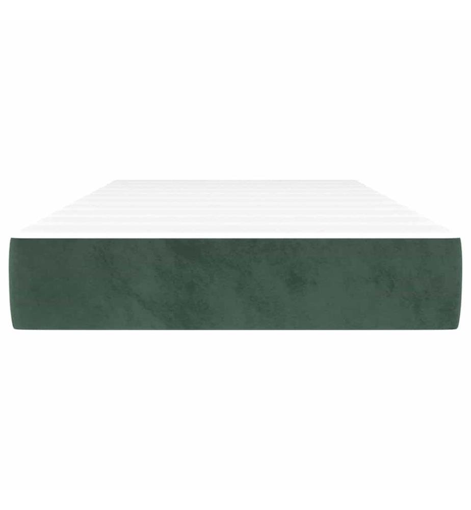 Matelas de lit à ressorts ensachés fermeté moyenne 90x210x20 cm velours