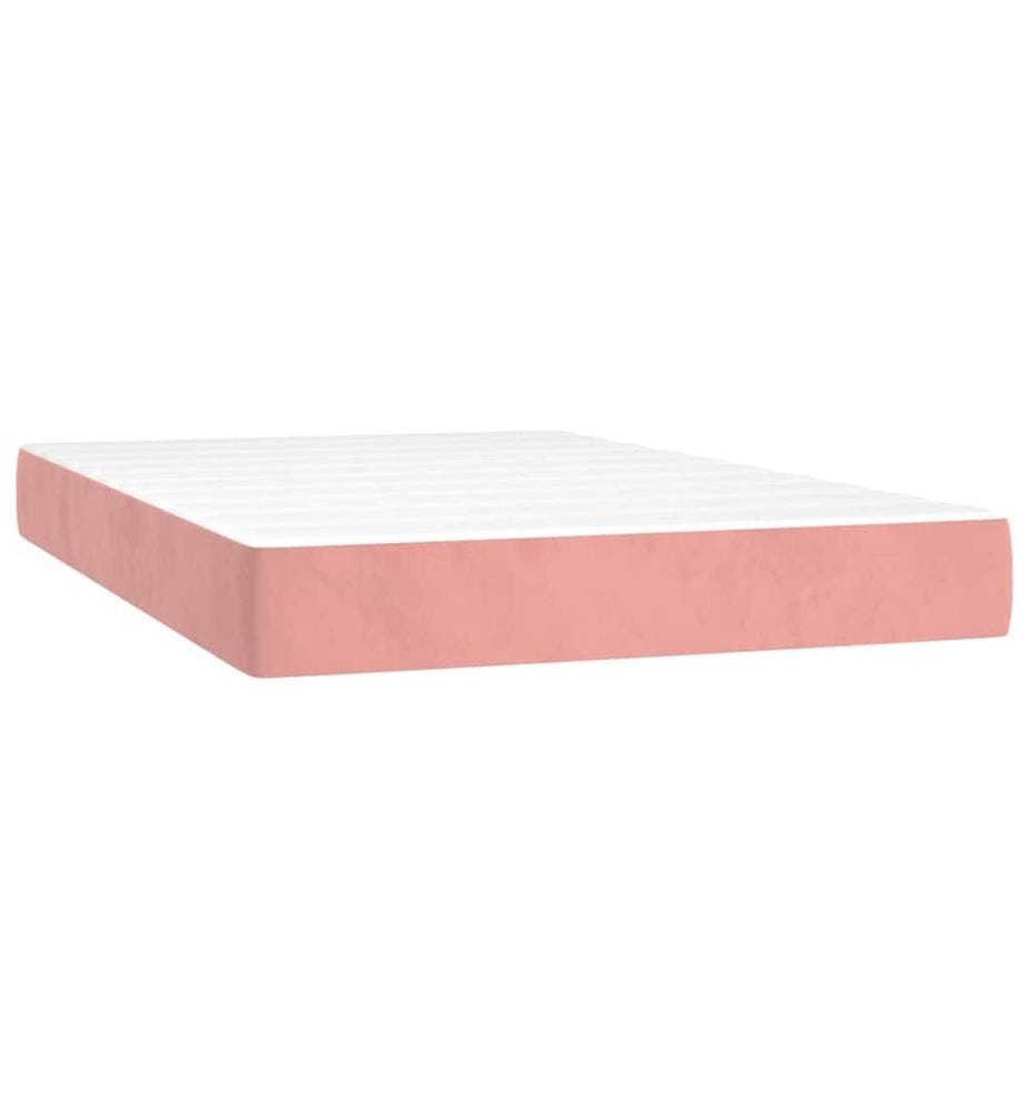 Taschenfederkernmatratze Mittel Rosa 120x210x20 cm Samt