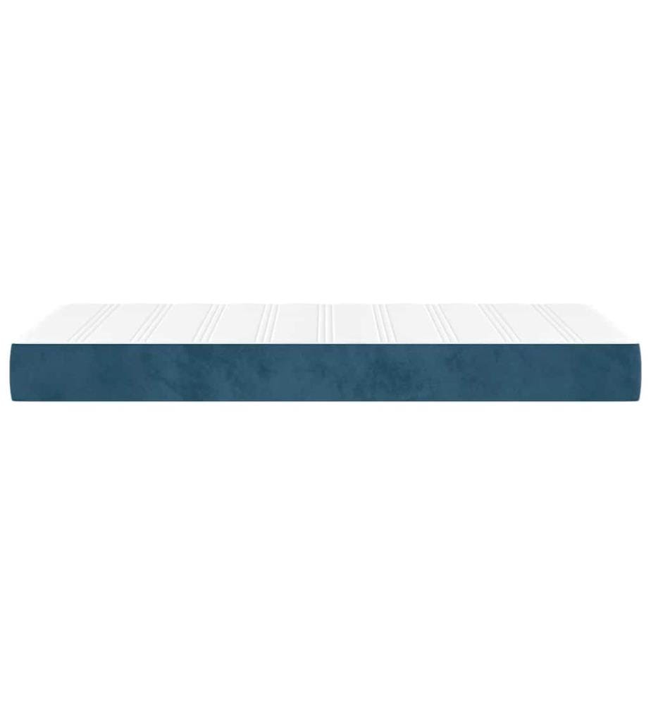 Taschenfederkernmatratze Mittel Dunkelblau 80x220x20 cm Samt
