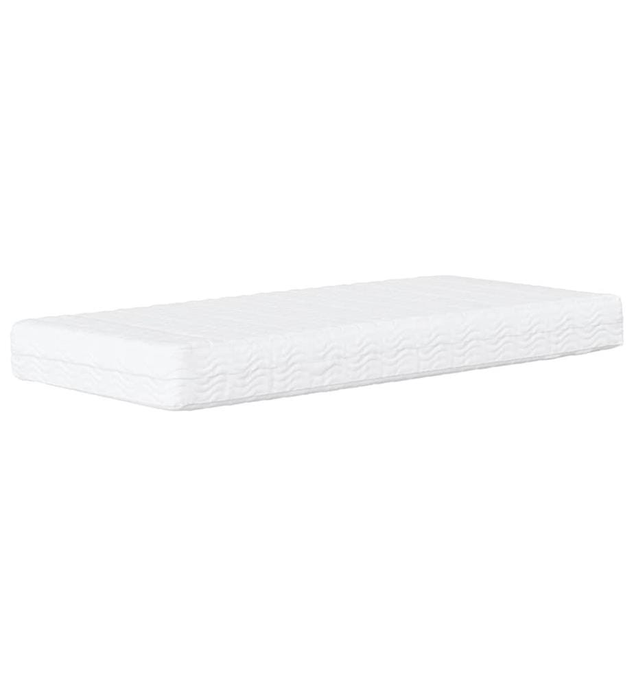 Matelas en mousse blanc 80x210 cm dureté H2 H3