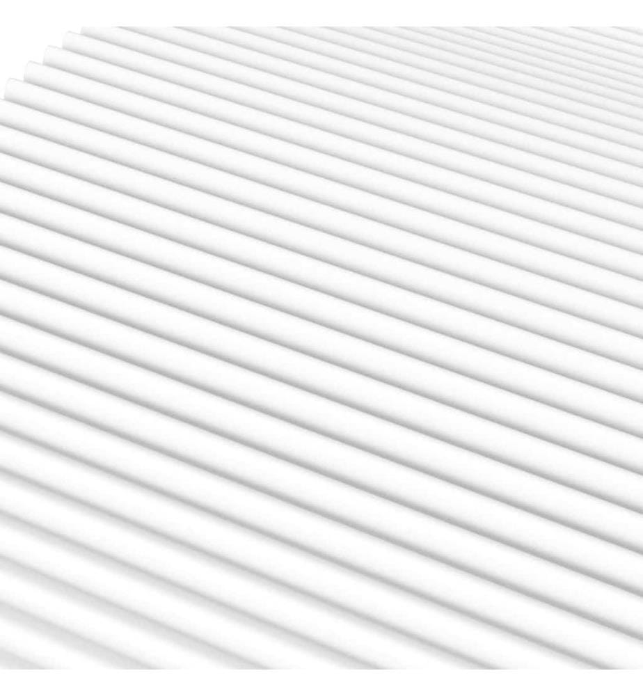 Matelas en mousse blanc 80x210 cm dureté H2 H3