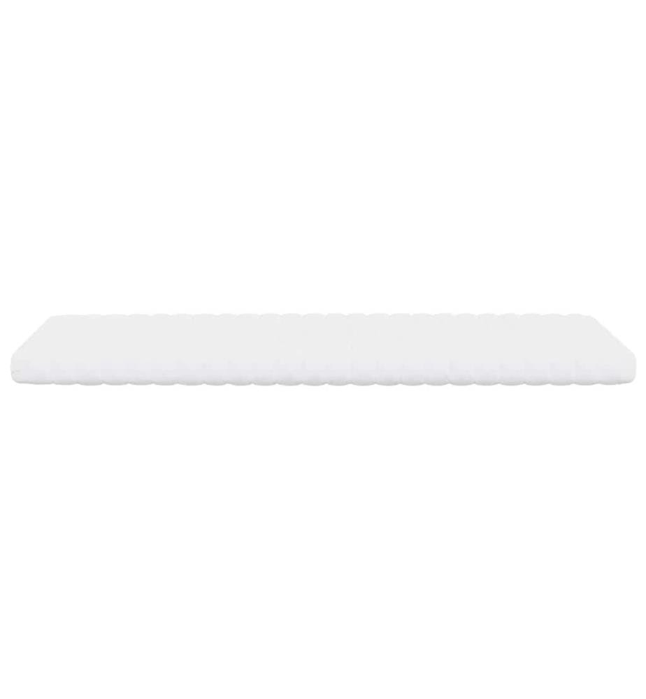 Foam Mattress White 100x210 cm 7 Zones Hardness 20 ILD