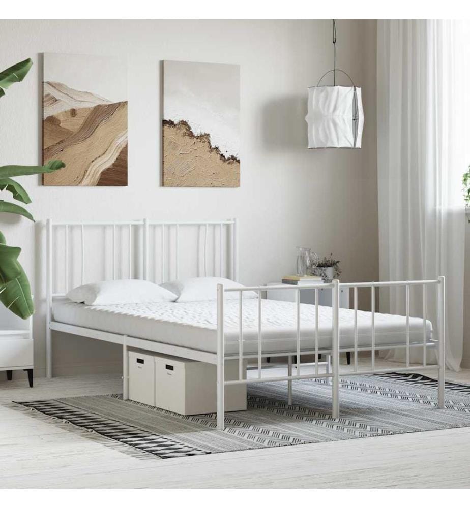 Foam Mattress White 140x210 cm 7 Zones Hardness 20 ILD