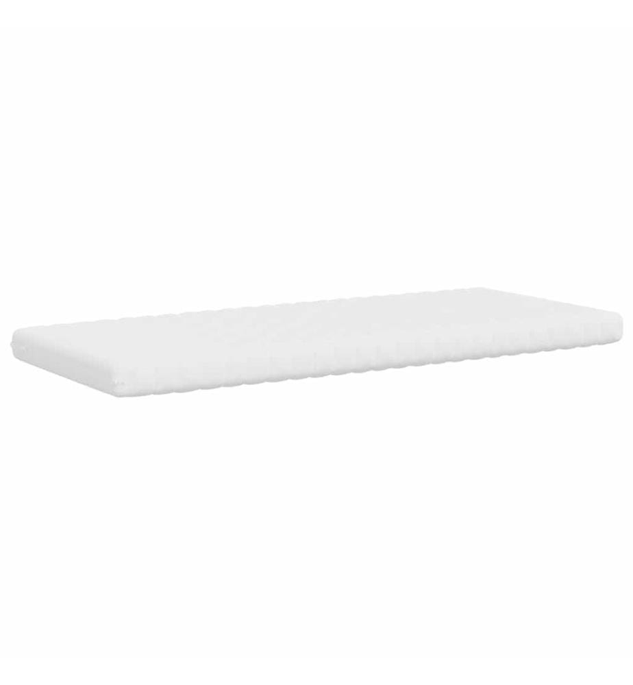 Foam Mattress White 100x220 cm 7 Zones Hardness 20 ILD