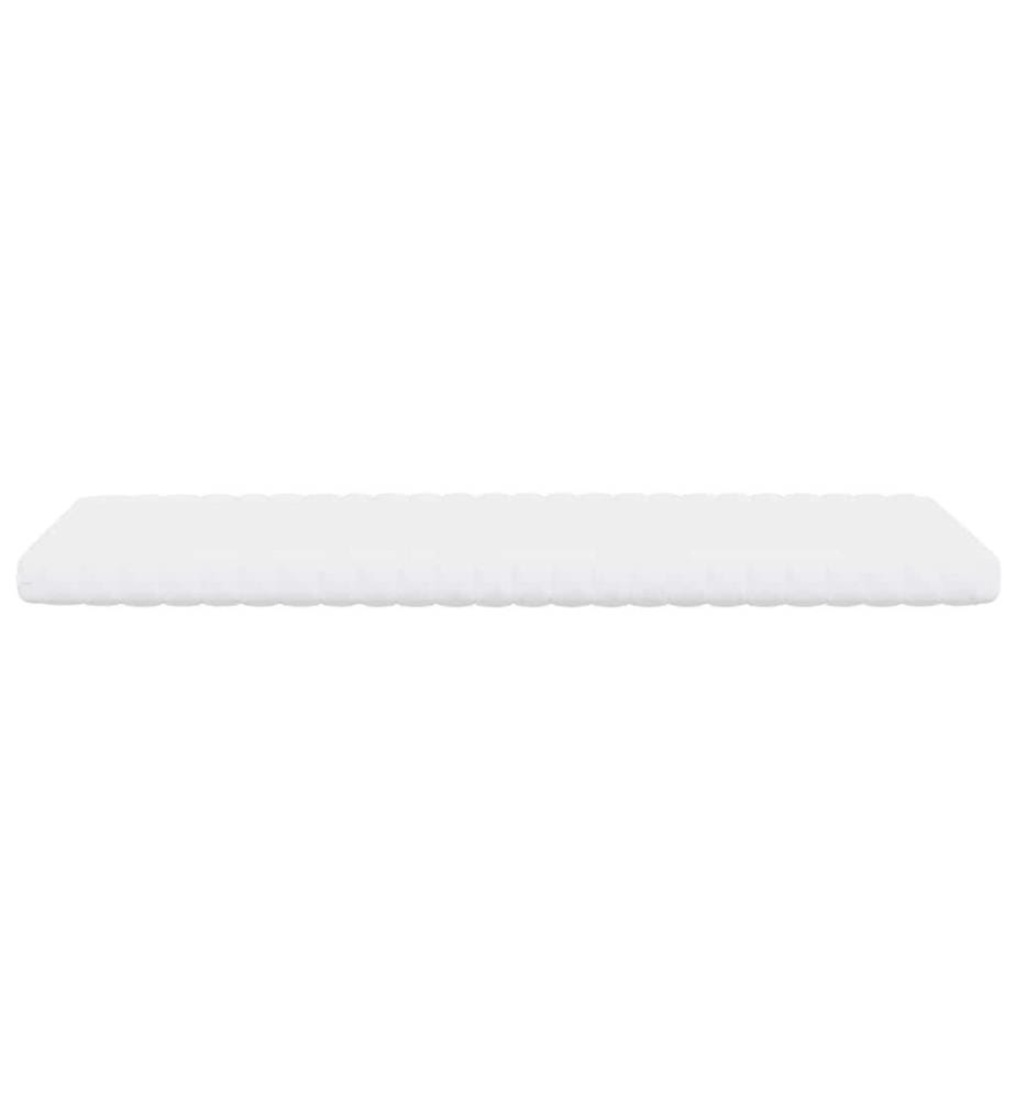 Foam Mattress White 100x220 cm 7 Zones Hardness 20 ILD