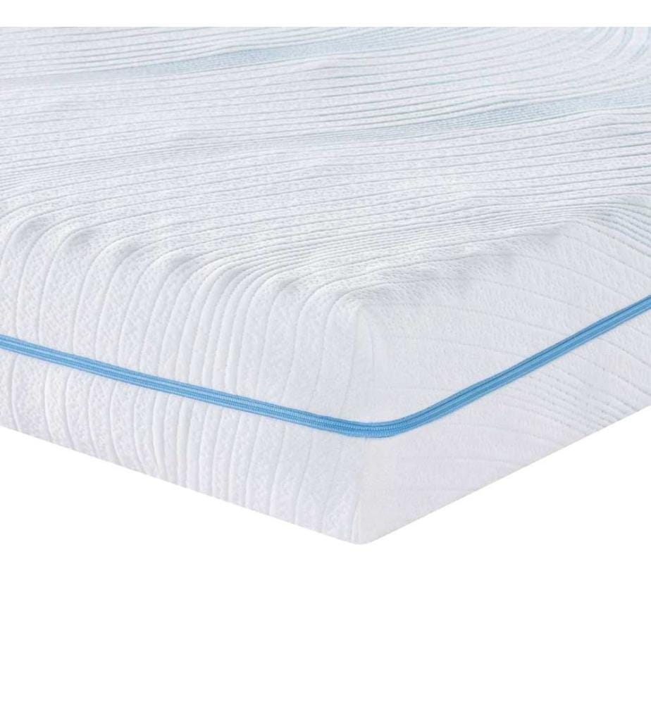 Mattress White 80 x 160 cm Jacquard Fabric