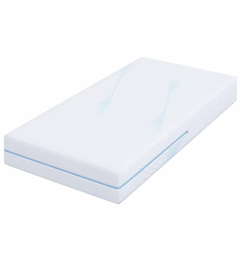 Mattress White 80 x 160 cm Jacquard Fabric