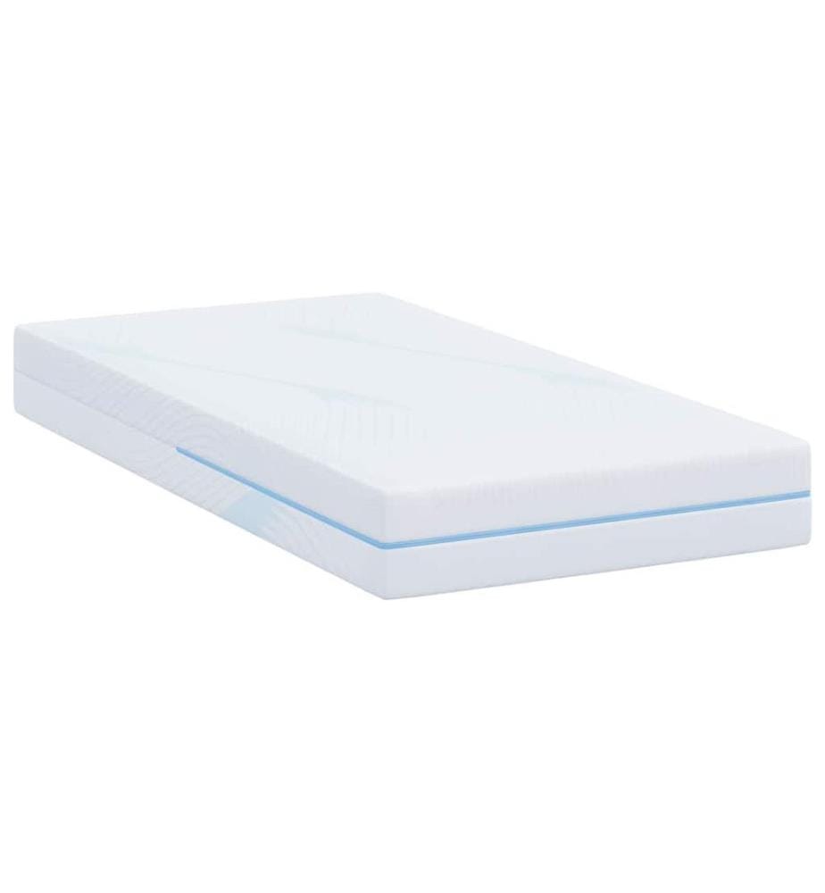 Mattress White 80 x 160 cm Jacquard Fabric