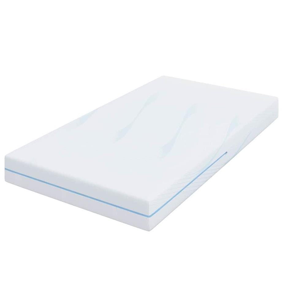 Mattress White 100 x 200 cm Jacquard Fabric