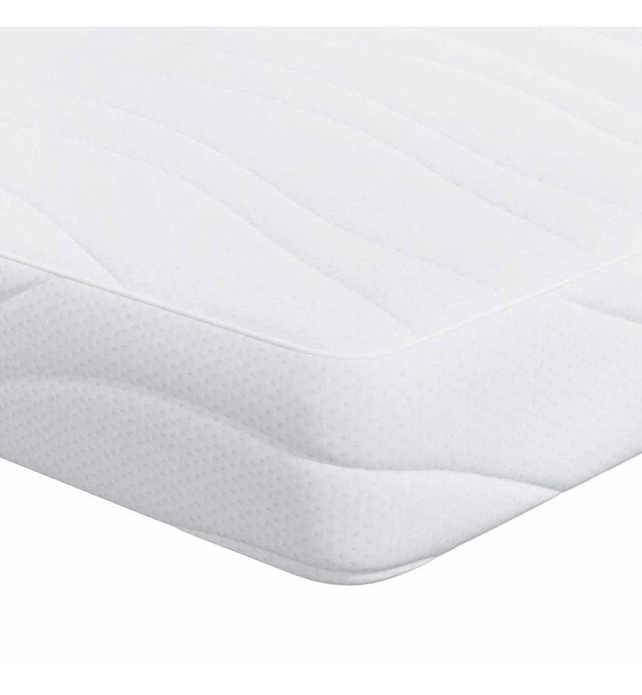 Mattress White 80 x 200 cm Jacquard Fabric