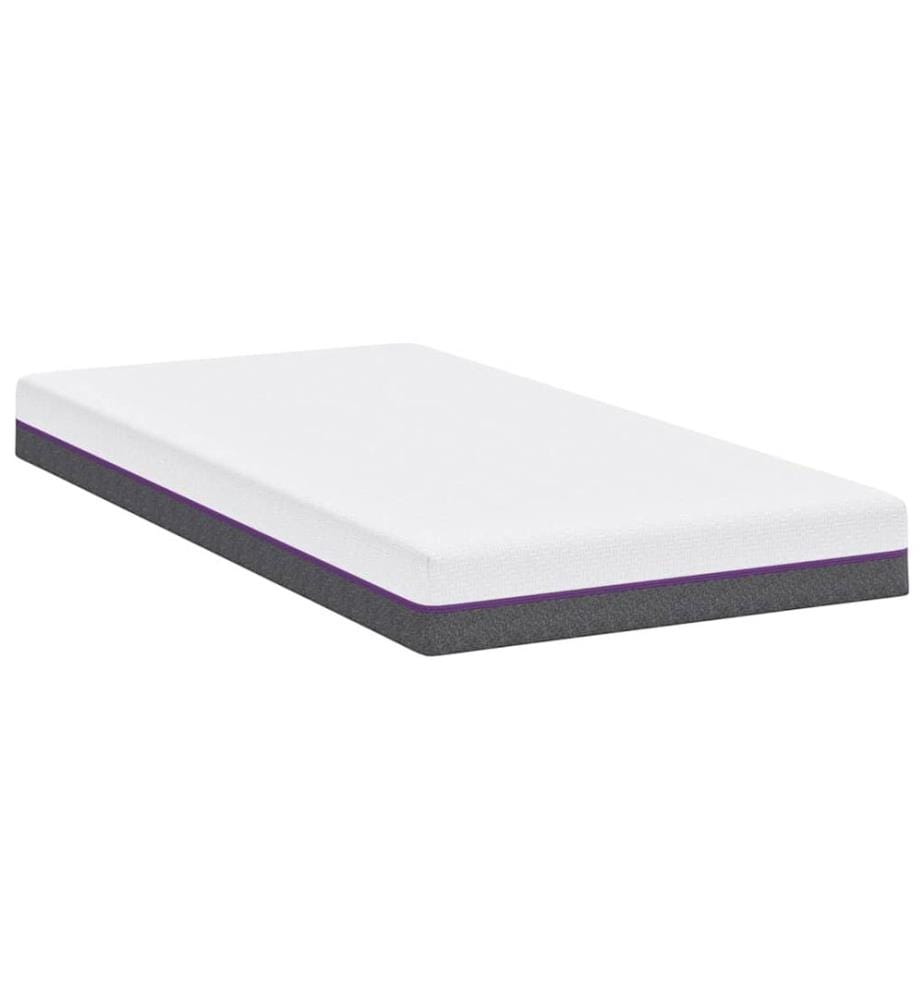 Matelas Blanc et Gris 120 x 200 cm Tissu jacquard