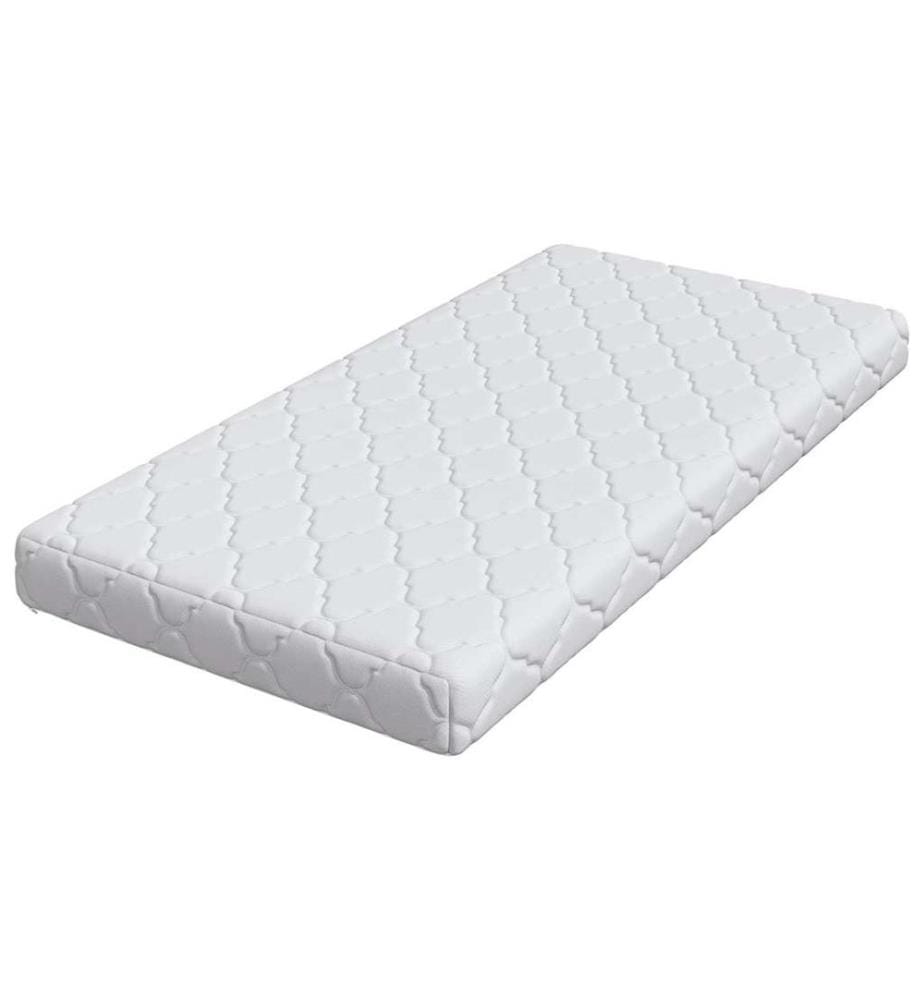 Matelas Blanc 60 x 120 cm Tissu jacquard