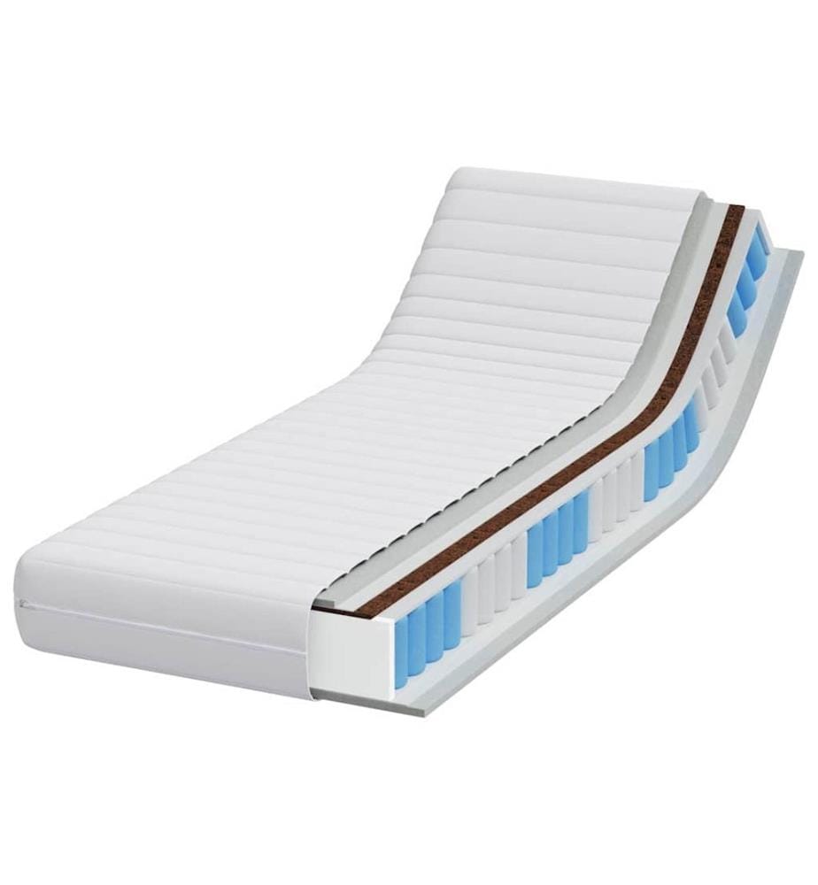 Mattress White 70 x 200 cm Pocket Spring