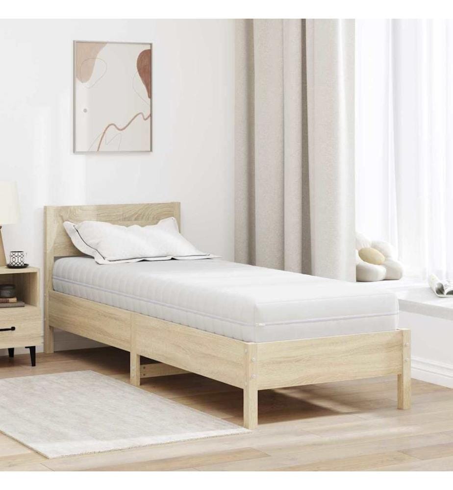Mattress White 80 x 200 cm Pocket Spring