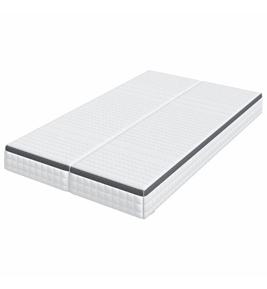 Mattress 2 pcs White and Grey 60 x 200 cm Bonell Spring