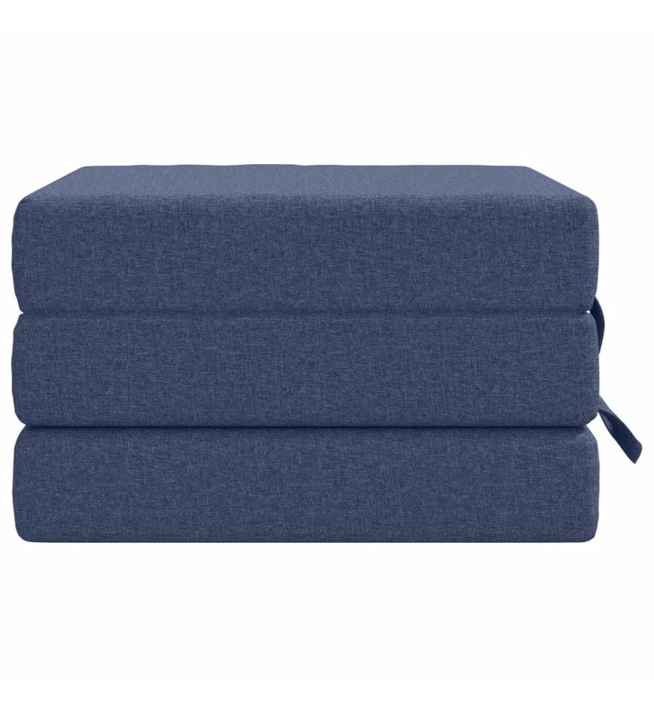 Canapé-lit pliable 75 x 63 x 45 cm Bleu