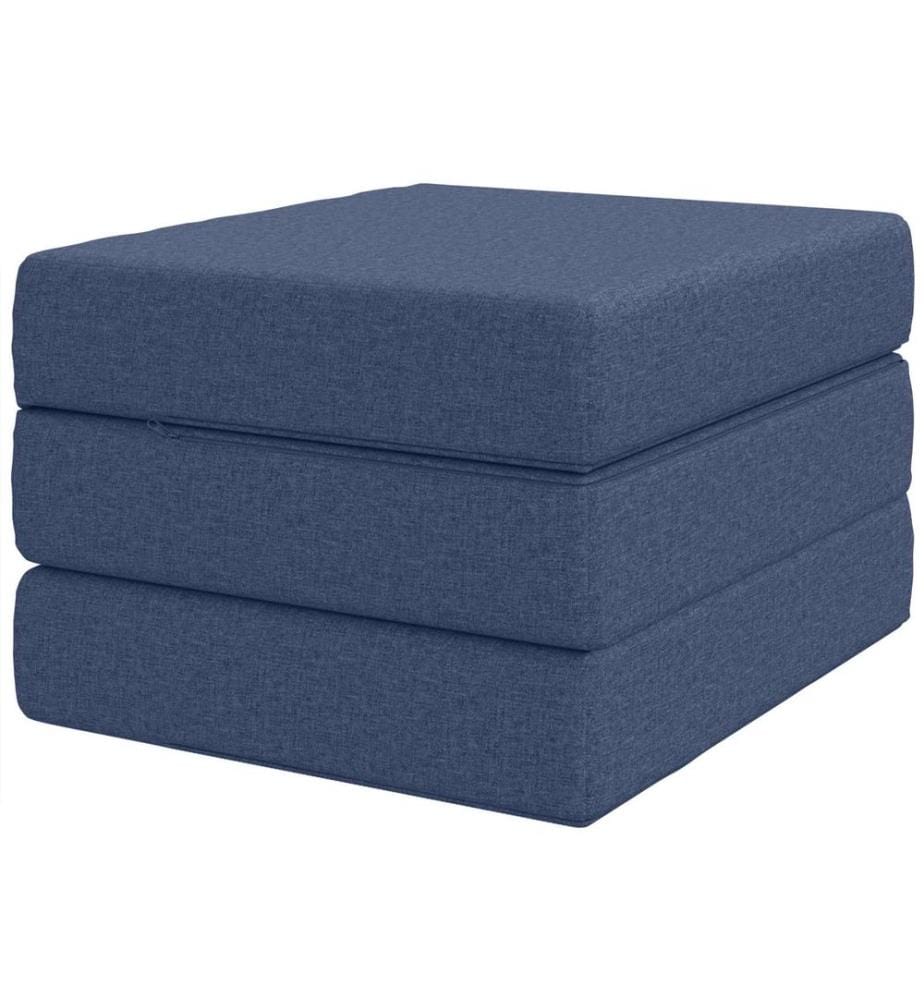 Canapé-lit pliable 75 x 63 x 45 cm Bleu