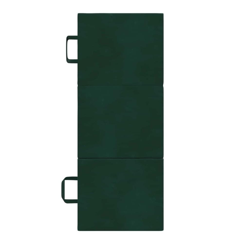 Klappsofa Bett 90 x 63 x 45 cm Dunkelgrün