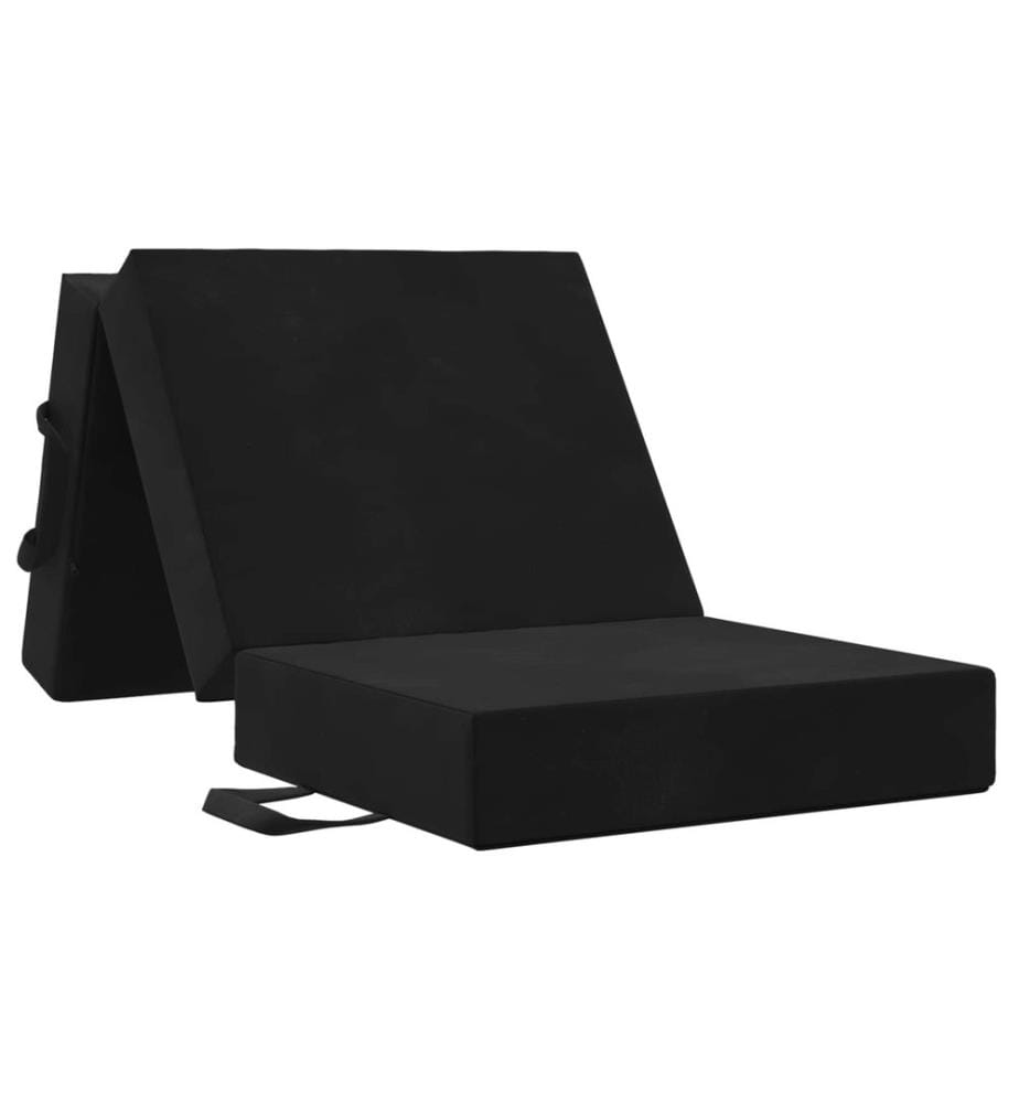 Klappsofa Bett 90 x 63 x 45 cm Schwarz