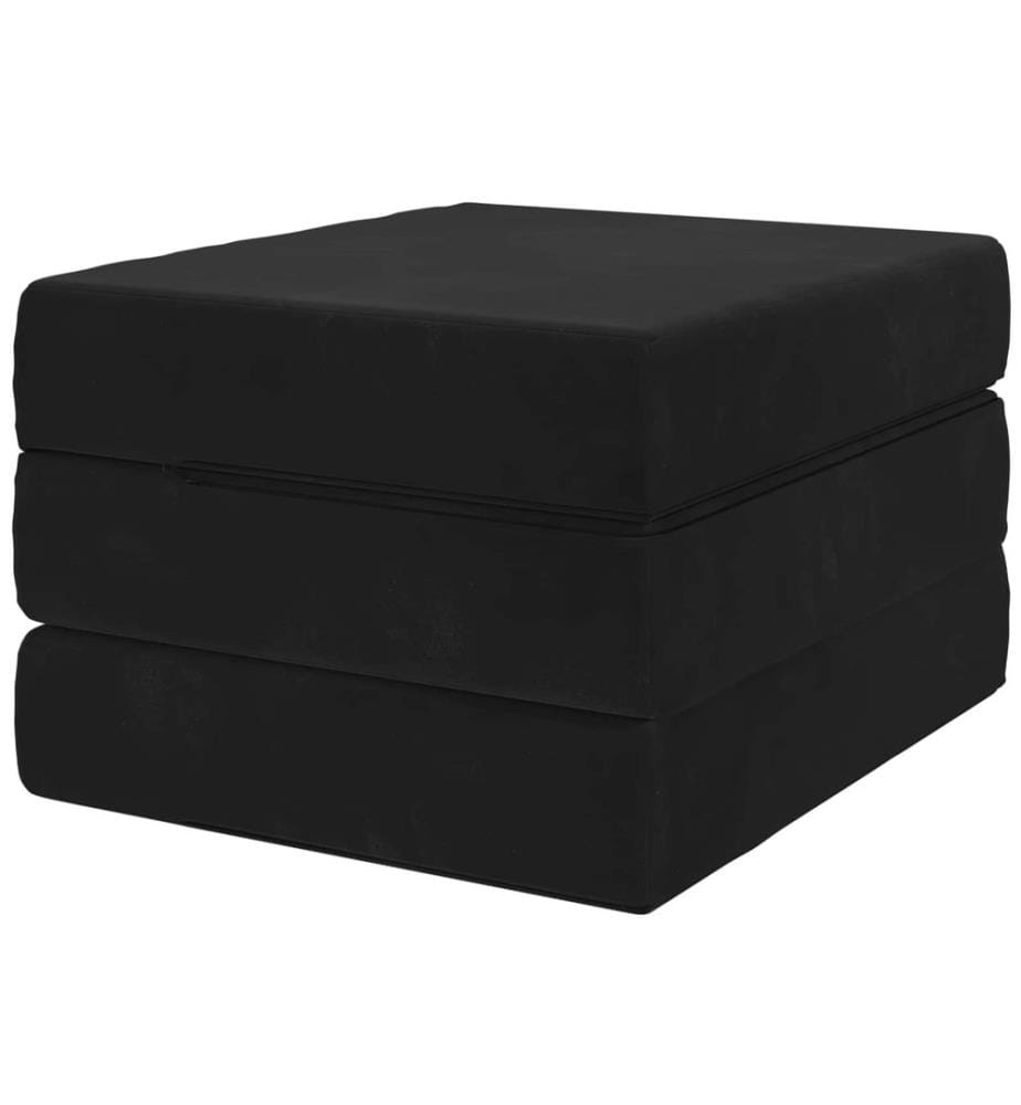 Klappsofa Bett 90 x 63 x 45 cm Schwarz