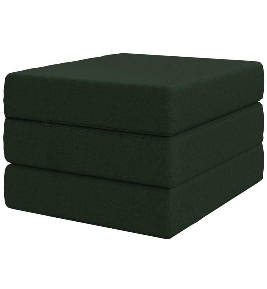 Canapé-lit pliable 75 x 67 x 45 cm Vert foncé