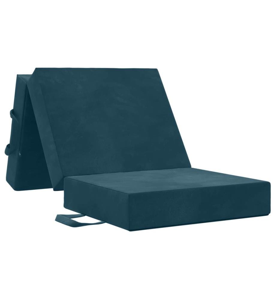 Klappsofa Bett 75 x 67 x 45 cm Blau